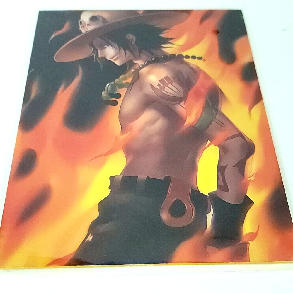 Ace Fire Fist One Piece #043  Double-sided Art Board Size A4 8" x 11" Waifu Card